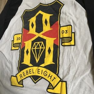Rebel 8 Baseball Tee